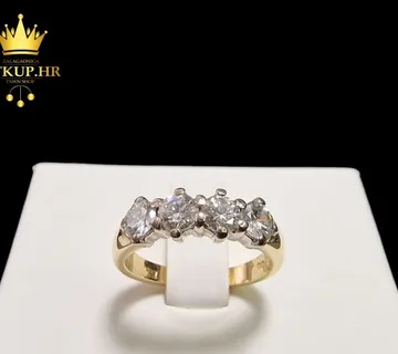 ZLATNI PRSTEN .750 SA DIJAMANTIMA 1.20ct / R1, RATE !! - cover