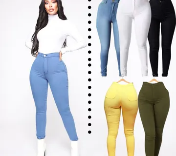 Slim traperice visoki struk Athena - cover