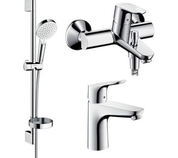 HANSGROHE FOCUS PAKET MJEŠALICA UMIVAONIK+KADA+TUŠ SET - cover