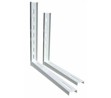 Nosač klima uređaja 490 x 490 mm 2 komada plastificirani bijeli - cover