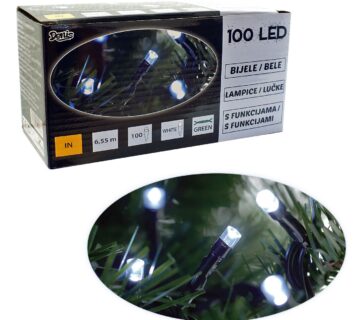 100 LED lampica, bijele, 8 funkcija - cover