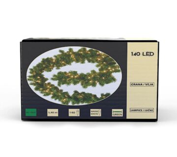 140 LED, girlanda, 5.40 m - cover