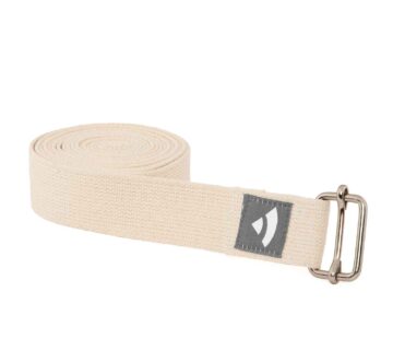 Bodhi Yoga Joga Remen ASANA BELT PRO s metalnom kopčom 3 m Boja: bež - cover