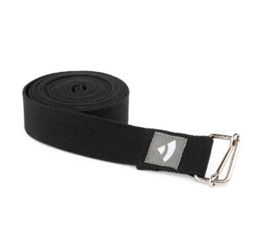 Bodhi Yoga Joga Remen ASANA BELT PRO s metalnom kopčom 3 m Boja: crna - cover