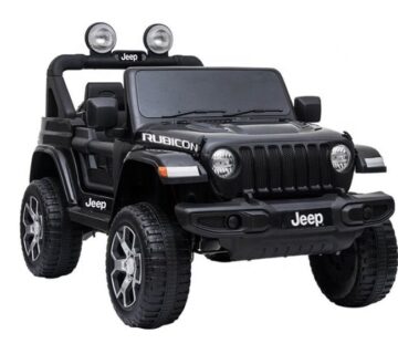 Licencirani auto na akumulator Jeep Wrangler Rubicon 4x4 - crni - cover