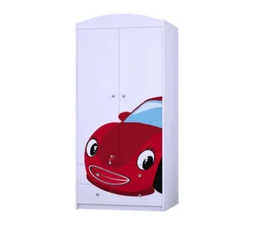 Dječji drveni ormar Happy autić - cover