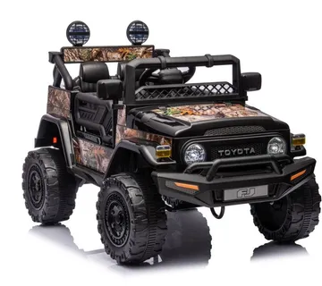 Licencirani auto na akumulator Toyota FJ White 4x4 - crni/forest - cover