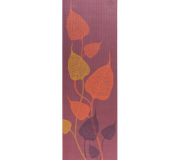 Bodhi Yoga Bodhi Leela Mandala dvobojna prostirka za jogu 4 mm Boja: crvena - cover