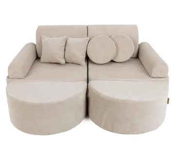 Srednja modularna sofa za djecu - Slimcord Ecru Plus - cover