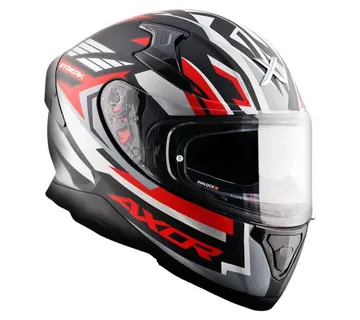 Kaciga za motor skuter AXOR APEX STREAK mat crno/crvena (S-XL) - cover