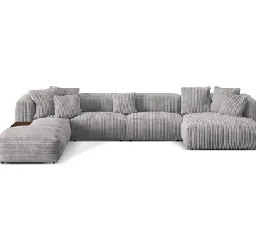Kutna garnitura Martina 406x280cm, Materijal: Rebrasta tkanina - cover