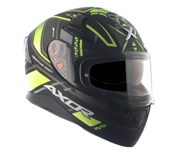 Kaciga za motor skuter AXOR APEX TIKI-E mat crno/neon žuta (S-2XL) - cover