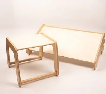 Stol i stolica za švedski zid leg&amp;go - cover