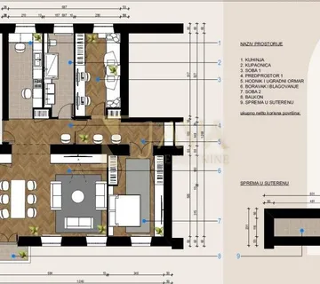 Brajda, prostran stan od 110.19m2 s više mogućnosti namjene ID Kod4723 - cover