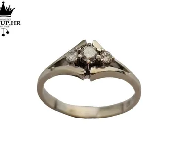 ZLATNI PRSTEN S DIJAMANTIMA 0,25ct / R1, RATE ! - cover