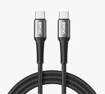 USB-C na USB-C kabel za brzo punjenje PD 60W najlon 1m Max BWOO - cover
