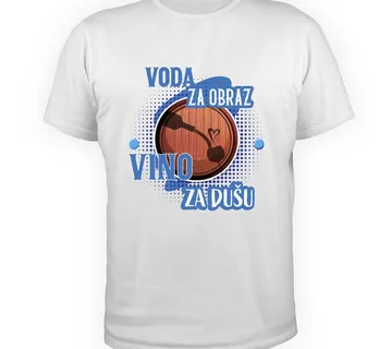 Šaljiva muška majica- Vino - cover