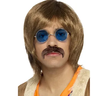 Set perika, brkovi i naočale 60-te - cover