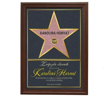 Personalizirana zvijezda slavnih - cover