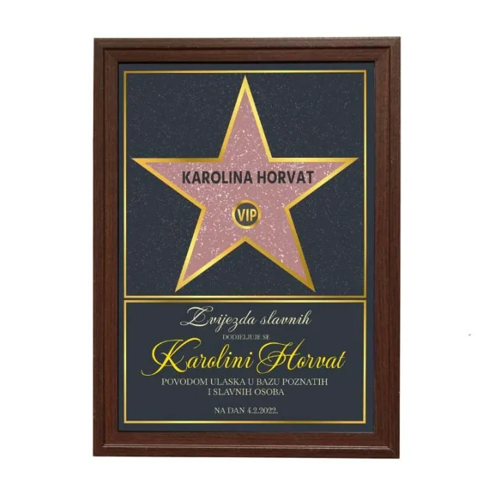 Personalizirana zvijezda slavnih - cover
