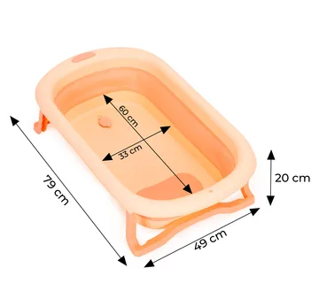 Ecotoys sklopiva kadica za bebe roza - cover