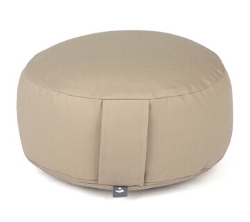 Bodhi Yoga Bodhi jastuk za meditaciju RONDO ECO 32 x 20 cm punjenje pirom Boja: srebrna - cover