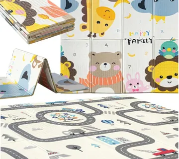 Dvostrana dječja podloga od pjene 180*200 životinje - cover