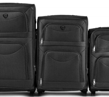 WINGS 6802 set 3 kofera 2 kotačića L, M, S crni - cover