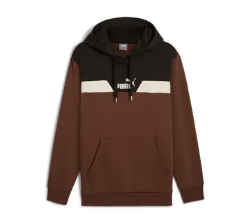 PUMA POWER Color block Hoodie espresso brown - Osijek