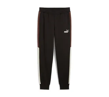 PUMA POWER Colorblock Sweatpants black espresso brown - Osijek