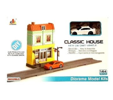 DIY diorama model classic house & car 1:64 - cover