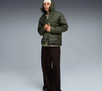 PUMA ESS HOODED JACKET dark olive - Osijek