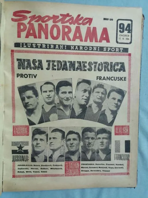 Sportska panorama – broj 71-115 iz 1954. godine u jednom uvezu - cover
