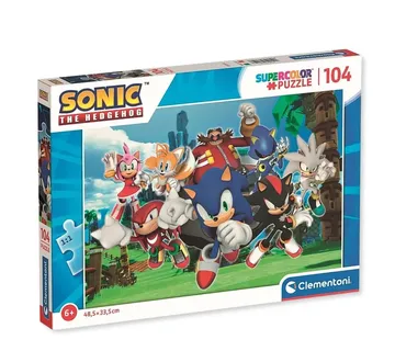 Sonic the Hedgehog puzzle – Characters, 104pcs - cover
