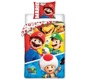 Super Mario Bros. dječja posteljina, 140×200 cm - Zagreb