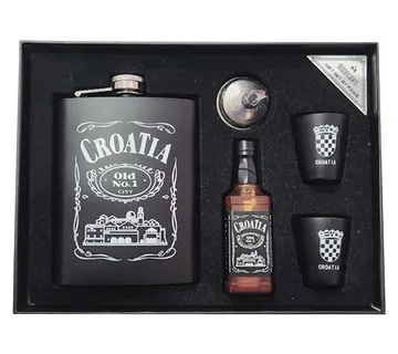 Pljoska set s upaljačem “Croatia” - cover