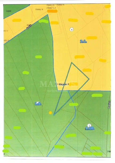Gornja Dubrava, Jalševec, građevinsko zemljište, 1102m2, GBP 400m2 - cover