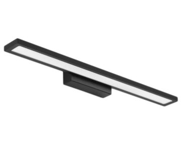 LED KUPAONSKA SVJETILKA NAD OGLEDALOM 40CM APP839-1W RAVNA CRNA - cover