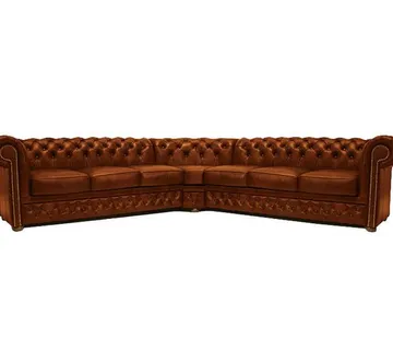 Chesterfield Kutna Garnitura First Class Leather | Cloudy Caramel - cover