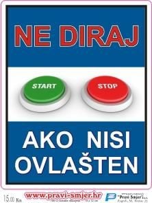 Naljepnica " Ne diraj " - 2  - cover