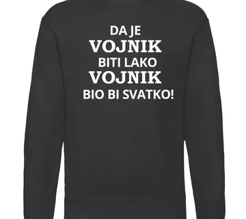 Pulover da je vojnik biti lako - cover