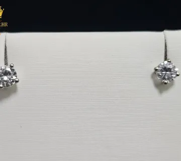 ZLATNE NAUŠNICE S DIJAMANTIMA 0.52ct 14K / R1, RATE! - cover