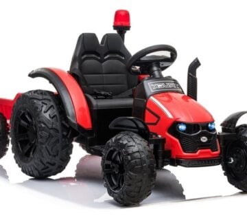 Traktor na akumulator s prikolicom HZB-200 - crveni - cover