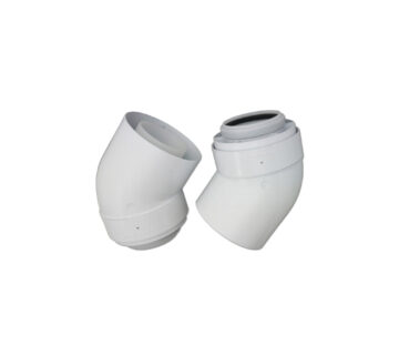 VIESSMANN Dimovodno koljeno AZ-luk 45 stupnjeva D=60/100 (2 kom) - cover