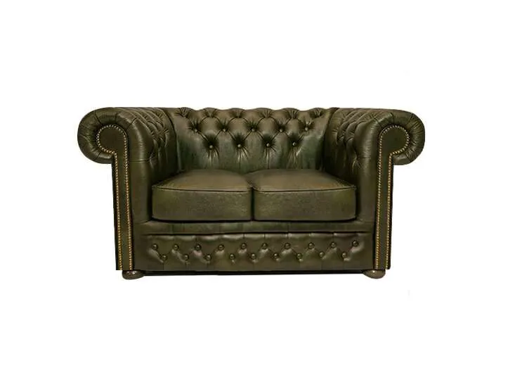 Chesterfield Dvosjed First Class Leather | 2-sjedišta | Moss Green - cover