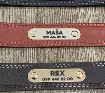 Ogrlica za psa sa graviranom pločicom - cover