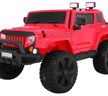 Auto na akumulator Mighty Jeep 4x4 - crveni - cover