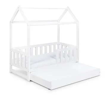 KLUPS Krevet-kućica LIV bijela s ladicom i funkcijom spavanja - cover