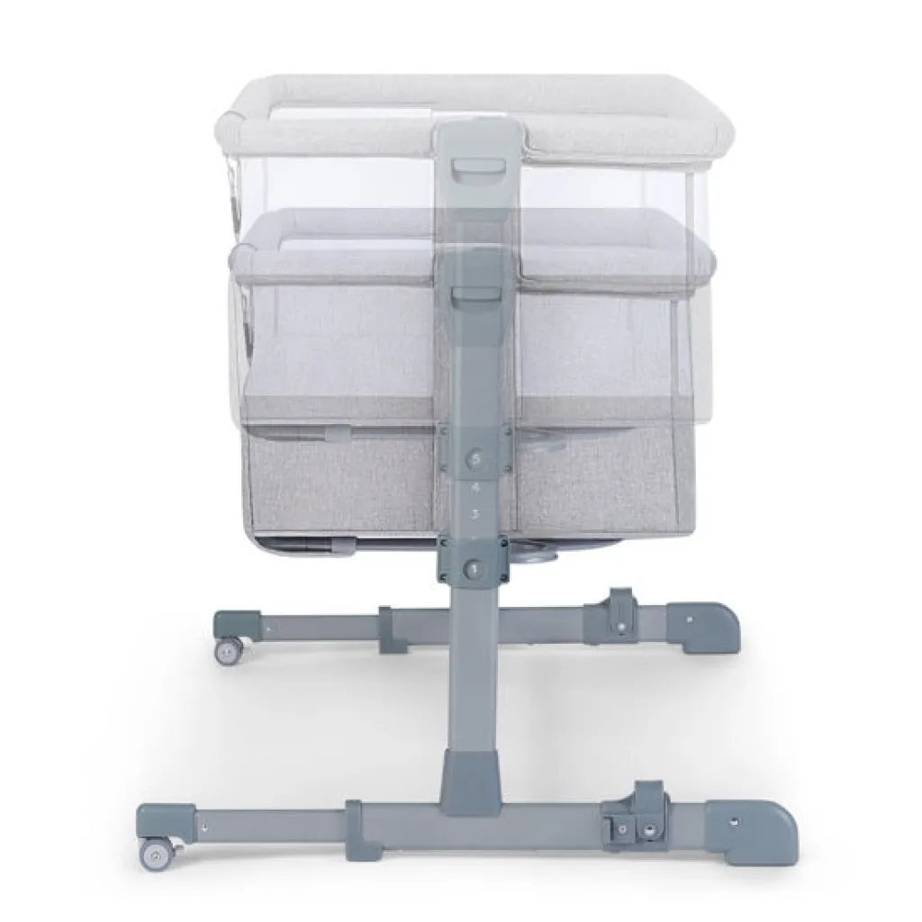 Kinderkraft dječji krevetić Neste Air svijetlo siva melange - cover