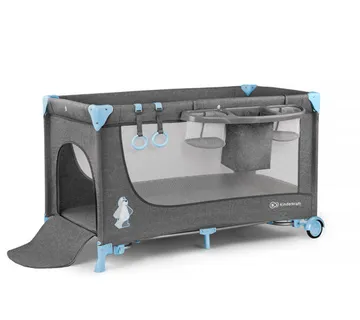 Kinderkraft putni krevetić Joy s dodacima plavi - cover